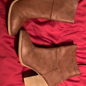 Brown Heeled Boots